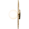 Nuura – Liila Muuse Small wall / ceiling lamp, nordic gold and white opal glass