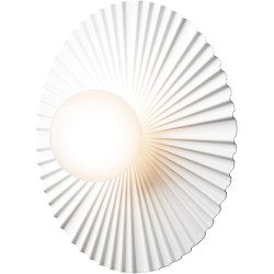 Nuura – Liila Muuse Small wall / ceiling lamp, white and white opal glass