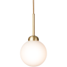 Nuura – Apiales 1 pendant brushed brass and white opal glass