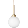 Nuura – Apiales 1 pendant brushed brass and white opal glass