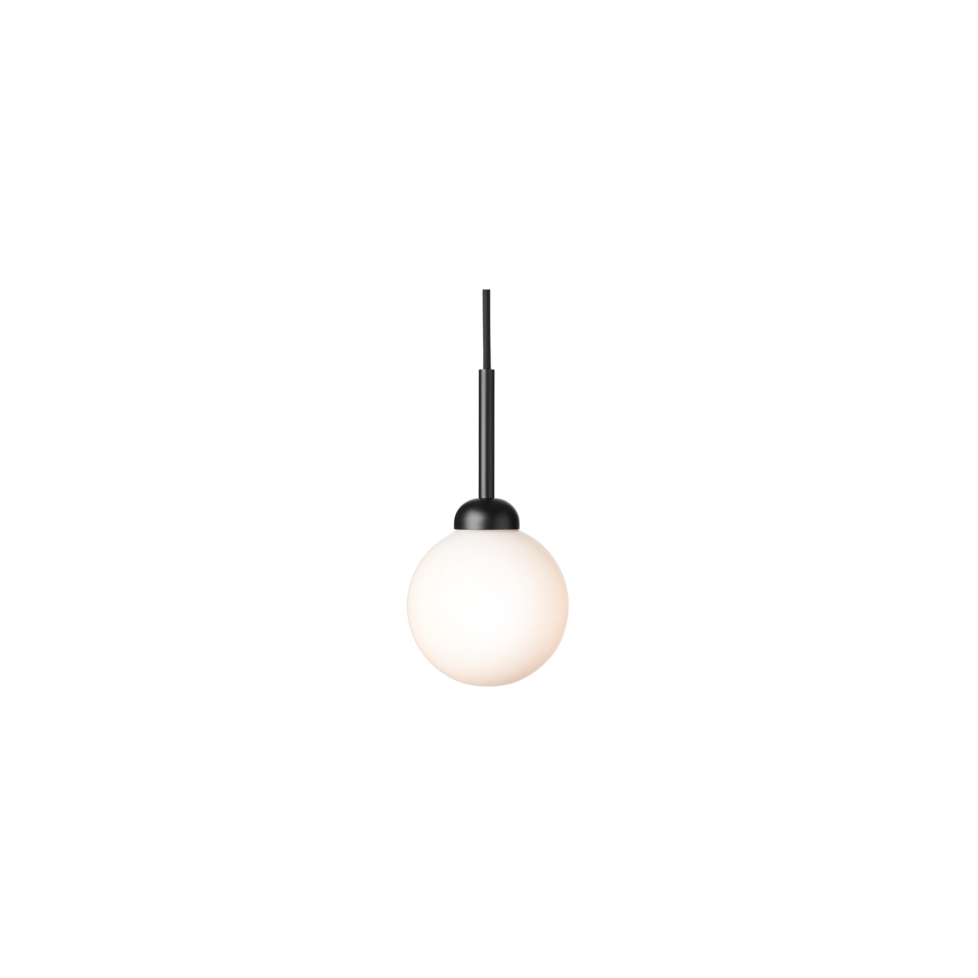 Nuura – Apiales 1 pendant satin black and white opal glass