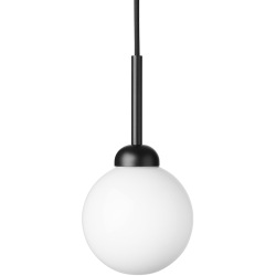 Nuura – Apiales 1 pendant satin black and white opal glass