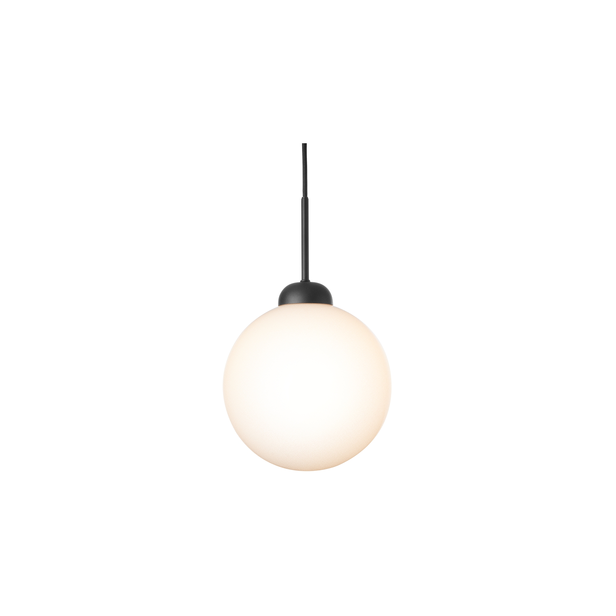 Nuura – Apiales 1 Large pendant, satin black and white opal glass