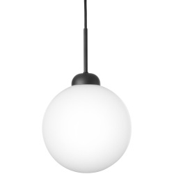 Nuura – Apiales 1 Large pendant, satin black and white opal glass