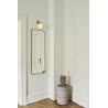 Nuura – Apiales wall lamp, brushed brass and white opal glass