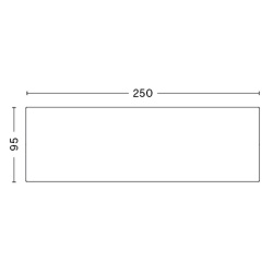 250x95cm - table T12 - HAY