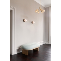 Nuura – Apiales 6 pendant, brushed brass and clear glass