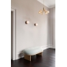 Nuura – Apiales 6 pendant, brushed brass and clear glass