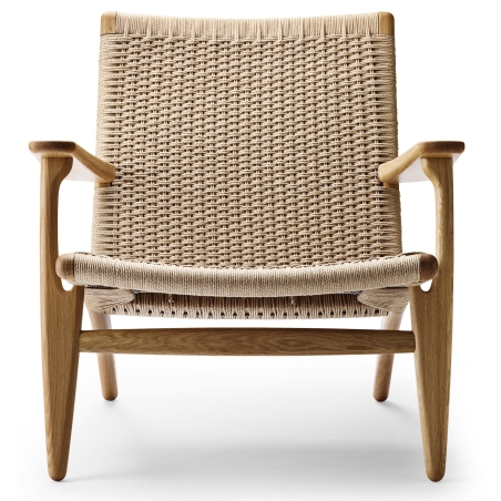 Fauteuil CH25 – Chêne Huilé / Cordage naturel