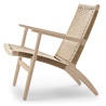 CH25 Lounge chair – Soaped oak / Natural cord - Carl Hansen & Søn