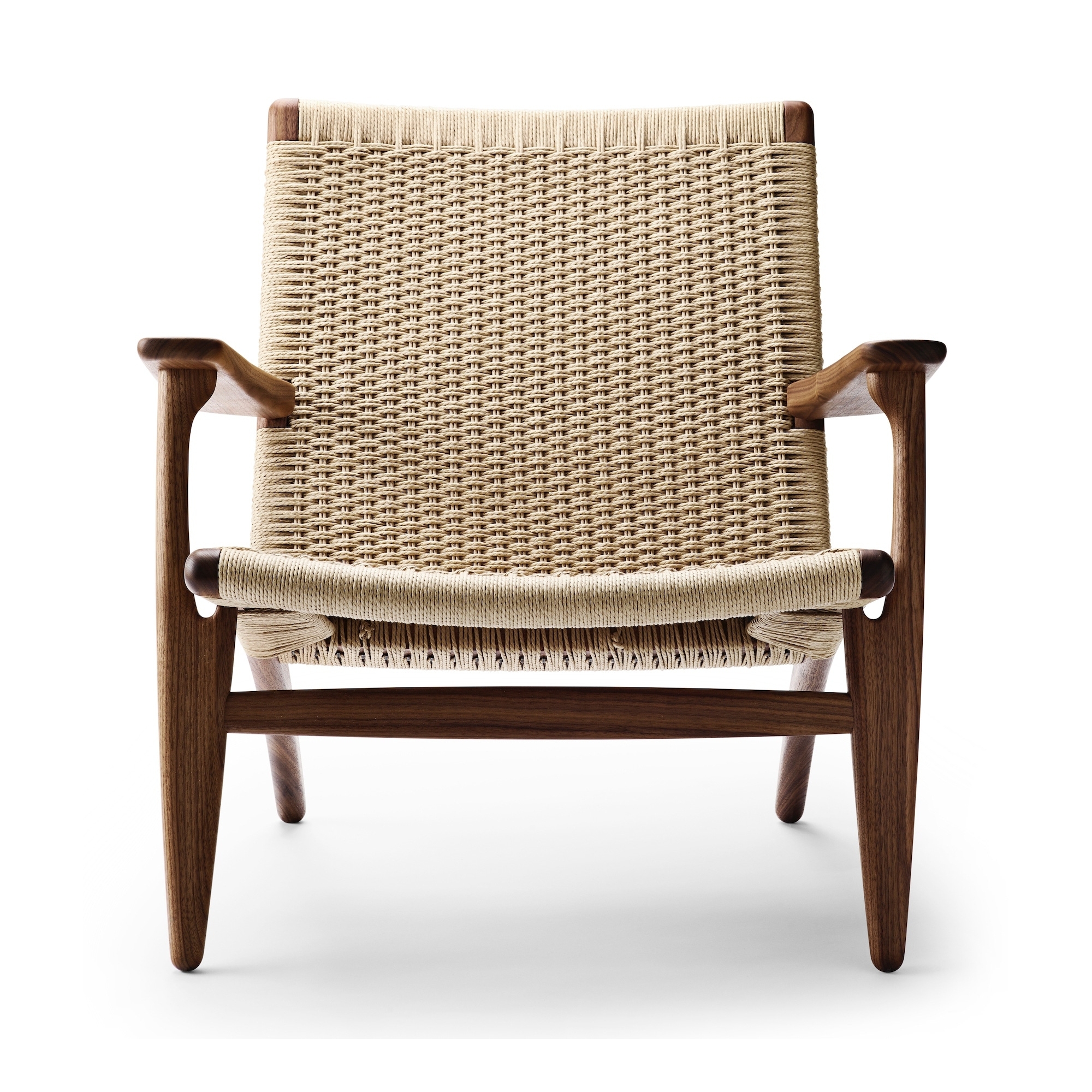 Fauteuil CH25 – Noyer huilé / Cordage naturel - Carl Hansen & Søn