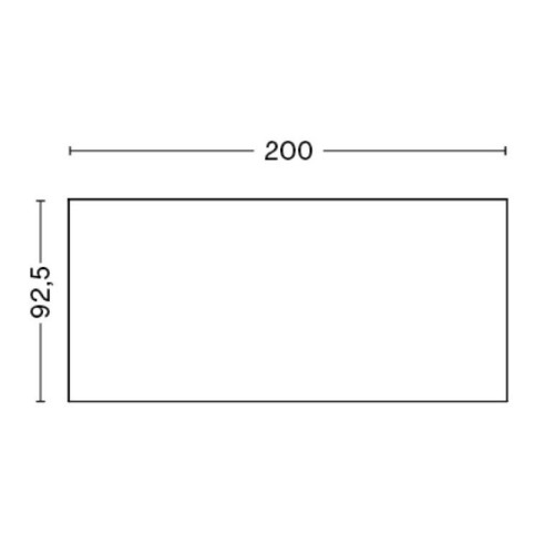 200x92.5cm - table Loop Stand - H74cm - HAY