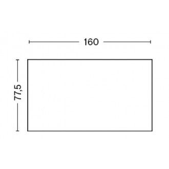 160x77.5cm - Loop Stand High Table - H97cm