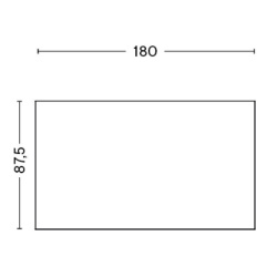 180x87.5cm - Loop Stand High Table - H97cm - HAY