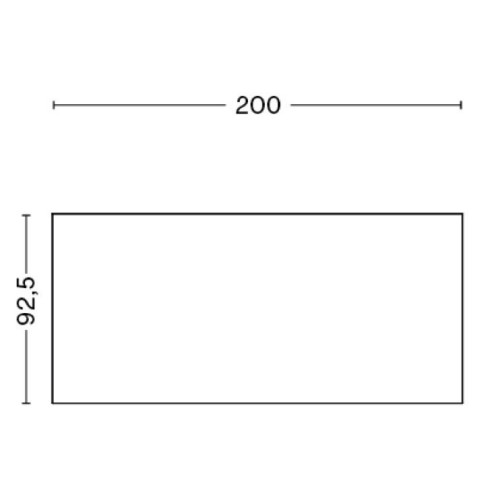 200x92.5cm - Loop Stand High Table - H97cm - HAY