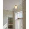 Nuura – Rizzatto171 ceiling lamp, satin brass and white opal glass