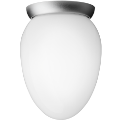 Nuura – Rizzatto171 ceiling lamp, silver brass and white opal glass