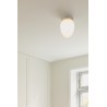 Nuura – Rizzatto171 ceiling lamp, silver brass and white opal glass