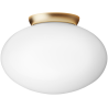 Nuura – Rizzatto 301 ceiling lamp, satin brass and white opal glass