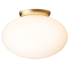 Nuura – Rizzatto 301 ceiling lamp, satin brass and white opal glass