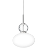 Nuura – Rizzatto 32 pendant, satin silver and white opal glass