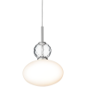 Nuura – Rizzatto 32 pendant, satin silver and white opal glass