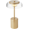 Nuura – Blossi Mini portable table lamp, nordic gold and clear glass