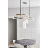 Nuura – Blossi 1 pendant, nordic gold and clear glass