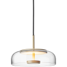 Nuura – Blossi 1 pendant, nordic gold and clear glass