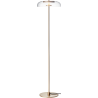 Nuura – Lampadaire Blossi, nordic gold et verre transparent