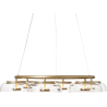 Nuura – Blossi 6 pendant, nordic gold and clear glass