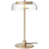 Nuura – Blossi Small table lamp, nordic gold and clear glass