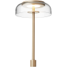 Nuura – Blossi Small table lamp with stem, nordic gold and clear glass