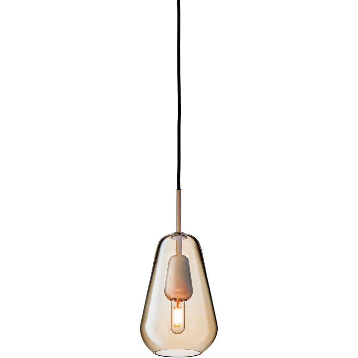 Nuura – Anoli 1 Small pendant, nordic gold and gold glass