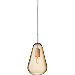 Nuura – Anoli 1 Medium pendant, nordic gold and gold glass