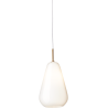 Nuura – Anoli 1 Medium pendant, nordic gold and white opal glass