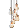 Nuura – Anoli 6 pendant, nordic gold and gold glass