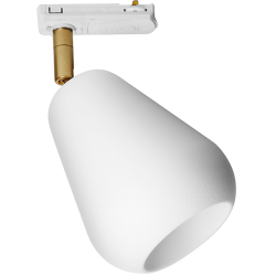 Nuura – Anoli Spot Track, nordic gold and white lampshade