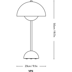 &Tradition – Lampe de table FlowerPot VP3, signal green