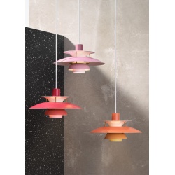 Louis Poulsen – Suspension PH5 Mini, nuances de rouge