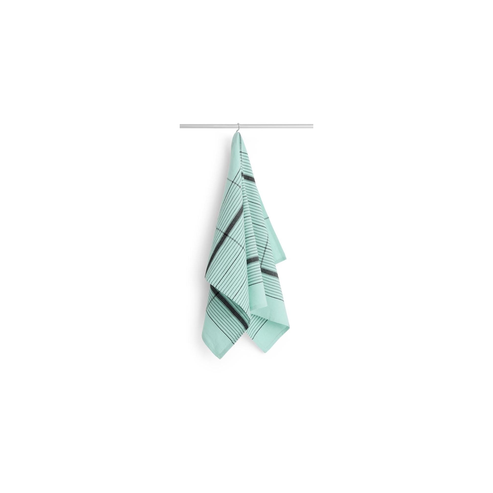 Linear tea towel - 52x80cm - turquoise - HAY