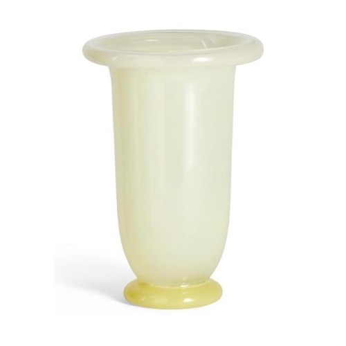 Empire vase - Medium - lime yellow / dark lime base - HAY