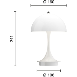 Louis Poulsen – Panthella portable 160 lamp, opal beige (V3)