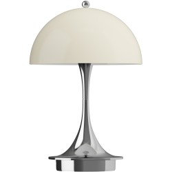 Louis Poulsen – Panthella portable 160 lamp, opal beige and chrome (V3)