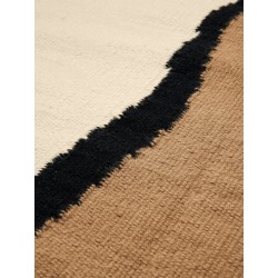 Soil kelim rug - 200 x 300cm - Dark sand / Off-white - Ferm Living