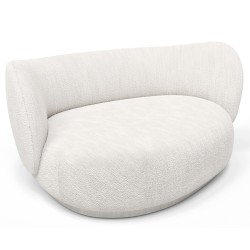 tissu Boucle blanc cassé - canapé Rico Curve Gauche - Ferm Living