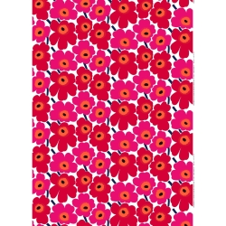 Pieni Unikko - rouge 001 - coton - tissu Marimekko