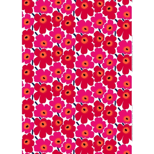 Pieni Unikko - rouge 001 - coton - tissu Marimekko