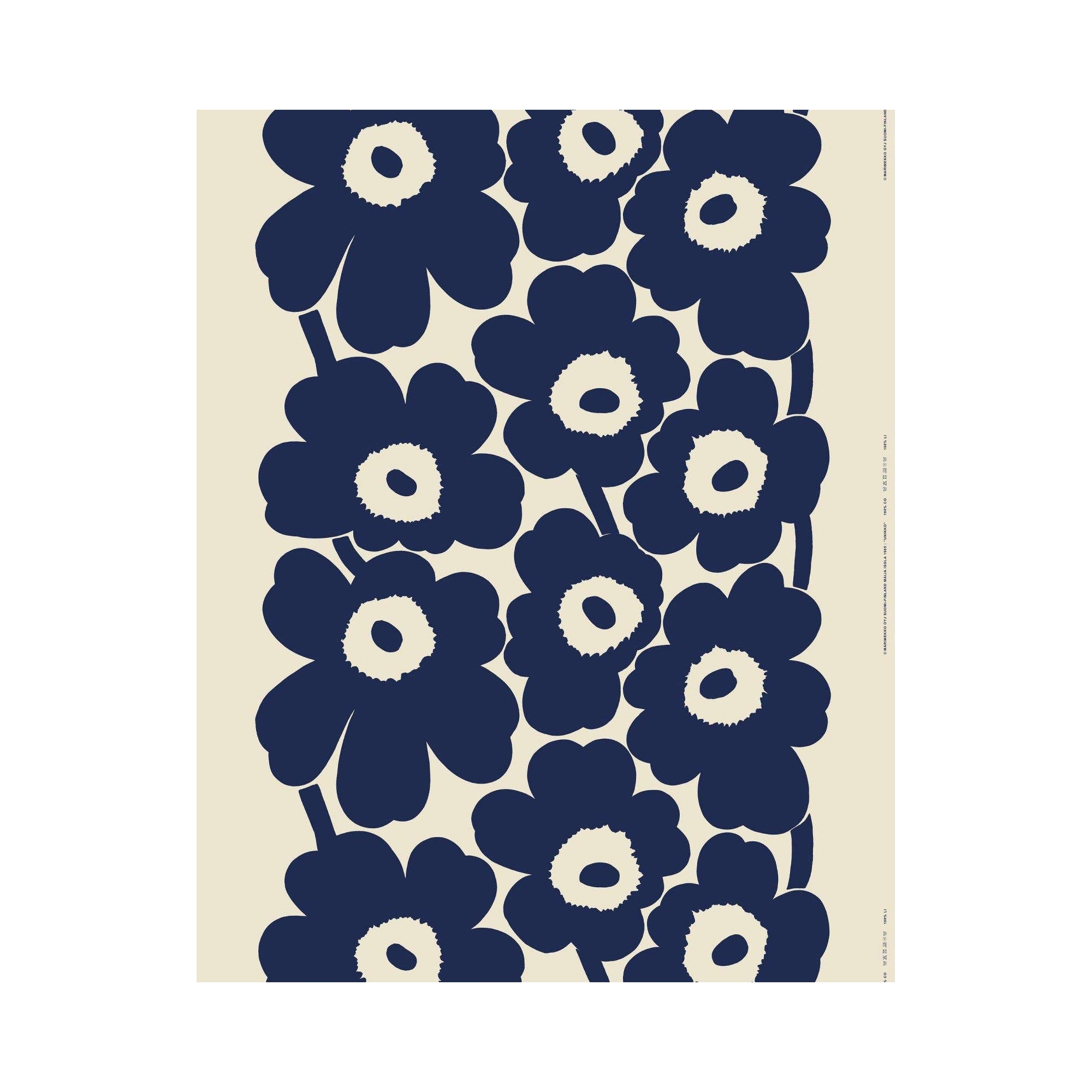 Unikko - 851 - lin - tissu Marimekko