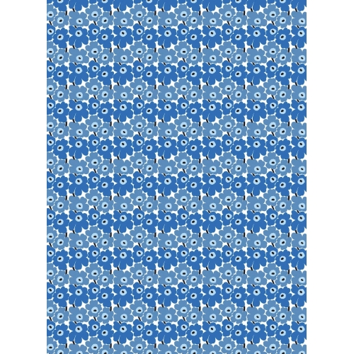 Mini Unikko - bleu 017 - cotton - Marimekko fabric